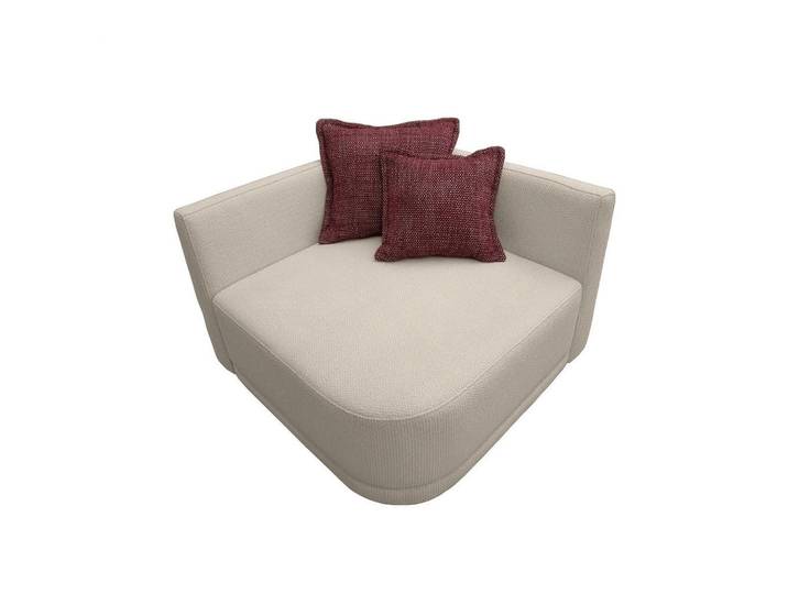 Livetastic Sofa Zuri, Natur, Kunststoff, 1-Sitzer, Füllung: Silikon,Silikon, 110x75x115 cm, Made in EU, Rücken echt, Wohnzimmer, Sofas & Couches, Sofas