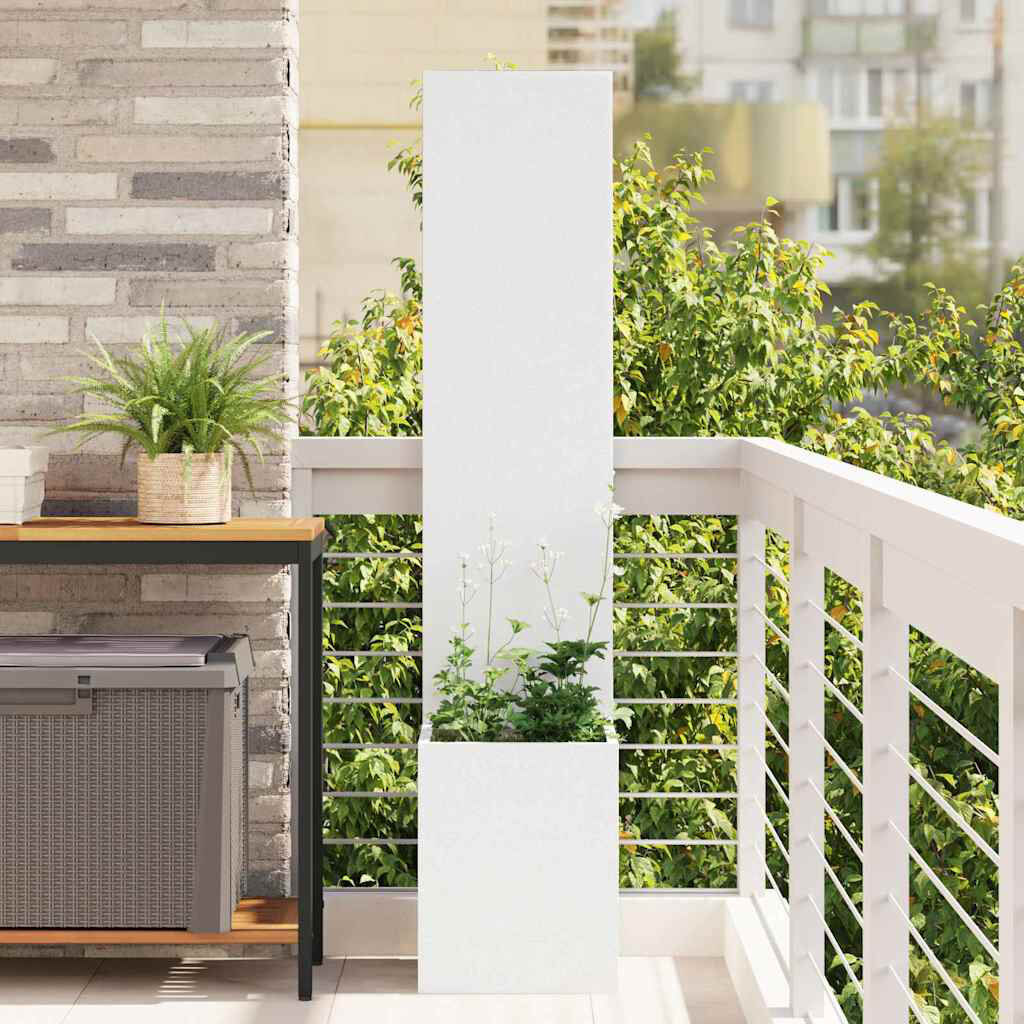 Brayden Studio Planter Box White 140cm H x 32cm W x 32cm D