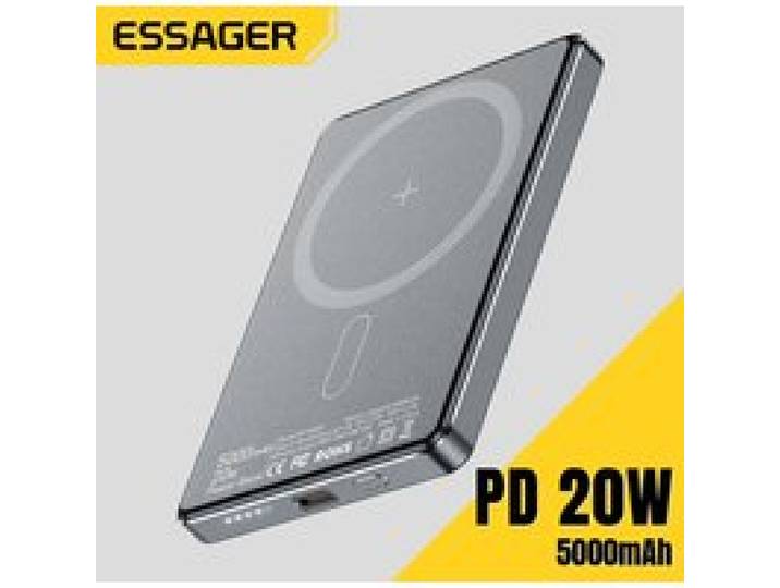 Essager Dunne Draadloze Power Bank Magnetische 20W 5000mAh Draagbare Snel Opladen Externe Batterij voor Magsafe Voor iPhone 16 15 14 13