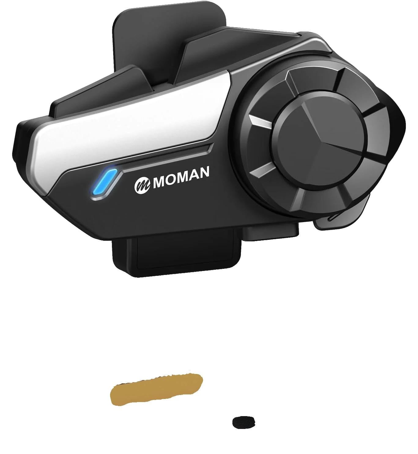 Draadloze Bluetooth intercom-hoofdset in het zwart