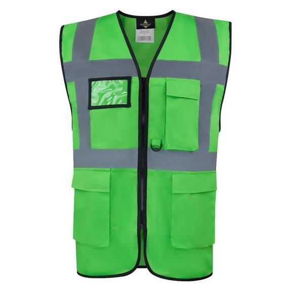 Korntex Warnweste Multifunktional Hamburg Grün mit 360° Sicherheit 4XL EN ISO 17353 KXCMF (4XL) (KXCMFGRU4XL)