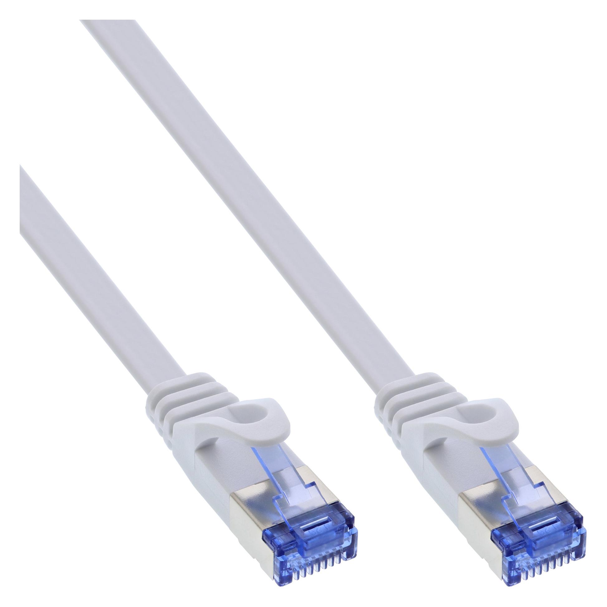 InLine Patchkabel flach U/FTP (U/FTP, CAT6a, 3 m) (71803W)