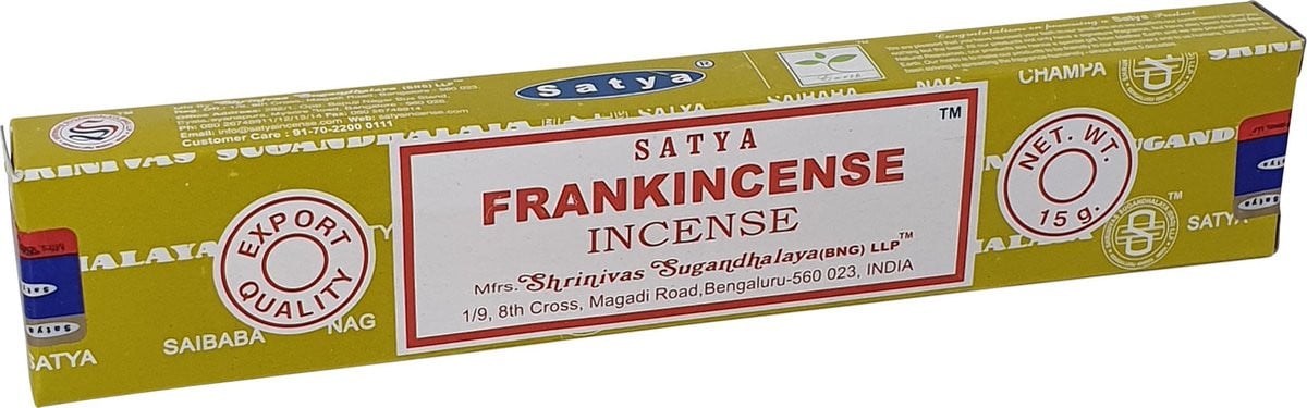 Satya Frankincense Wierook (15 gram)
