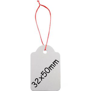 Herma 6918 Hängeetiketten mit Faden 32x50 mm, 1000 Stück