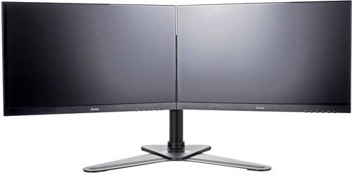 Iiyama DS1002D-B1 Monitor-Tischhalterung 2 Display(s) Schwarz Neigbar