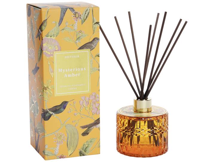 Diffusor Modern Bohemian orange Mysterious Amber 200 ml - Material: Glas/Rattan