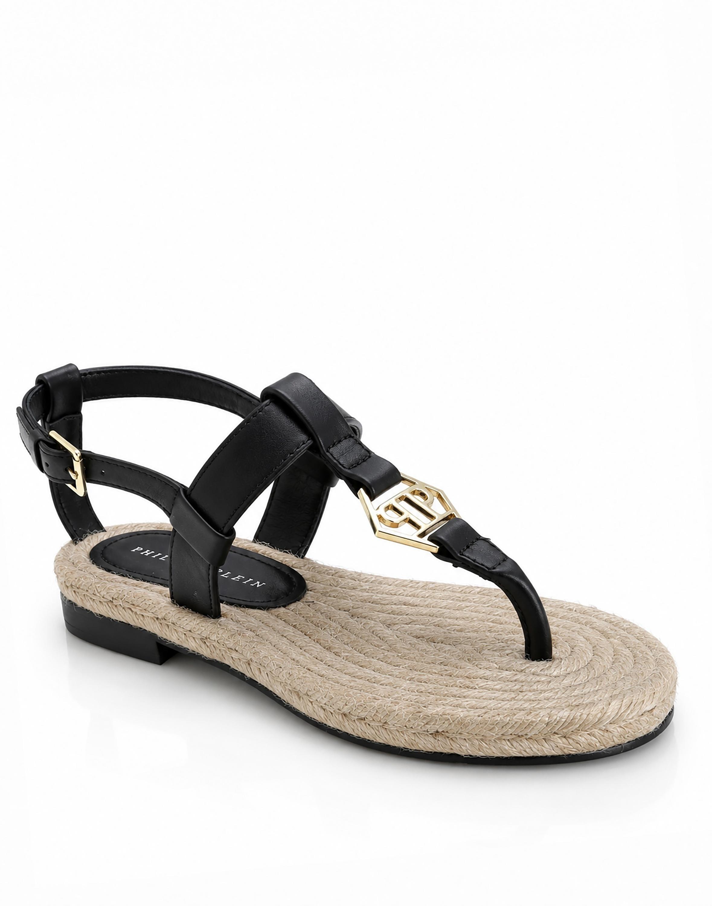 Flache Sandalen Hexagon