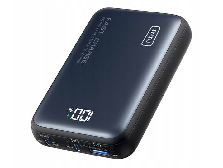 Powerbank Iniu P62-p1 Leopard Power 20000mah 65w Bleu Marine 1 Pc.