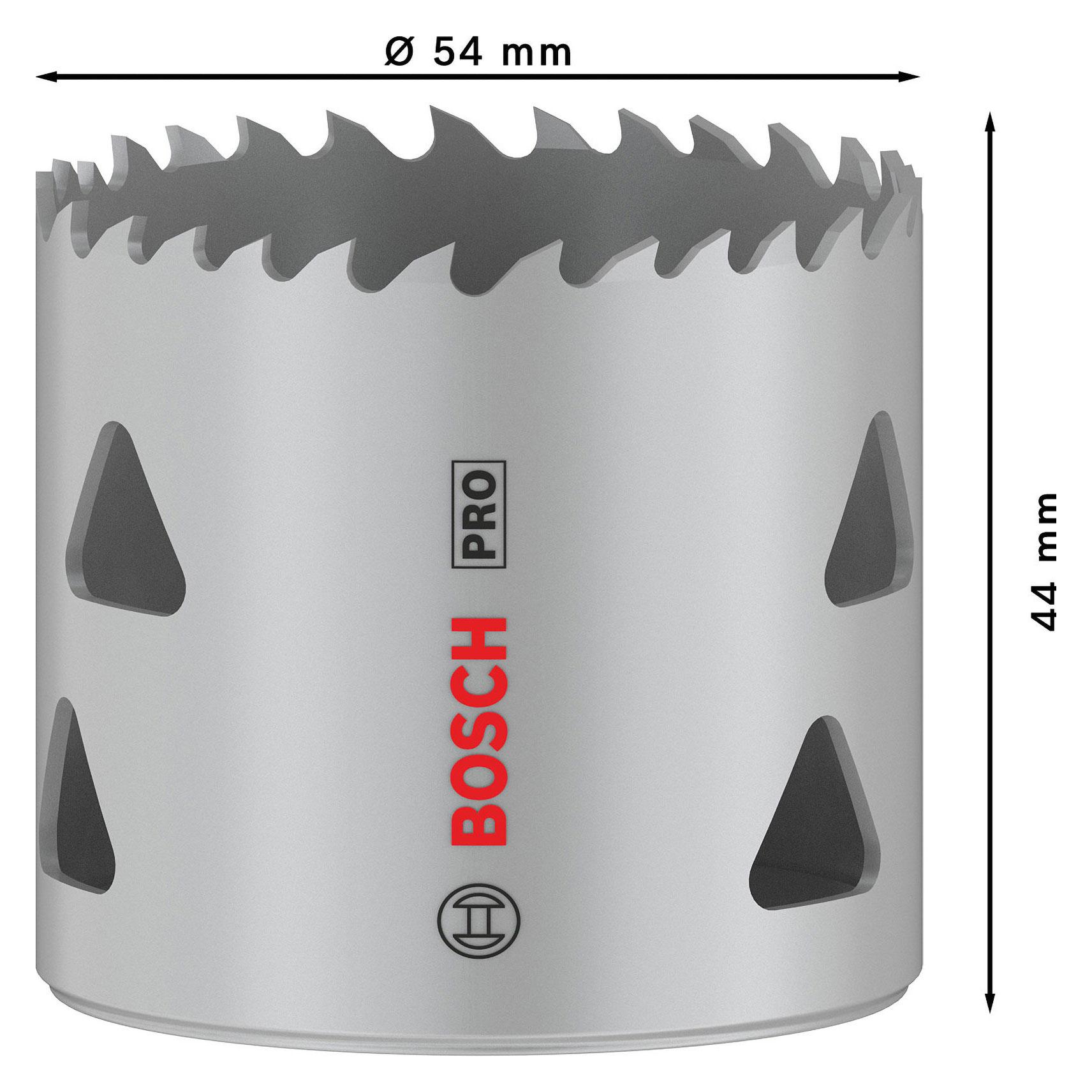 Bosch Professional Zubehör PRO Multi Material Lochsäge, 54 mm, mit Gewinde (54 mm) (2608901515)