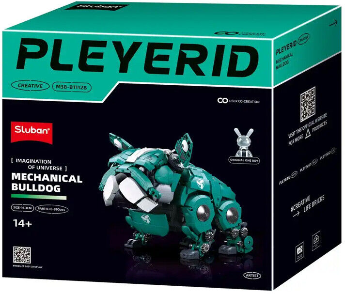 Pleyerid : Mechanical Bulldog green 890 pcs - Sluban