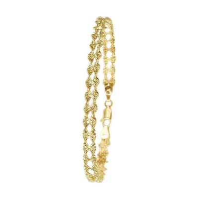 Armband FIRETTI "Schmuck Geschenk Gold 585 Armschmuck Armkette Fantasie Goldarmband", gelb (gelbgold, 585), Armbänder, Damen, 19cm, Gelbgold 585, Armband
