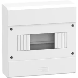 Schneider Electric 10208 Micro Pragma Aufputzgehäuse, 8 TE, IP40, mit DIN-Gerätetragschiene