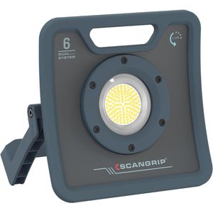 Scangrip Baustrahler Nova 6 C+R LED, mit integriertem Akku, IP67 wasserdicht, dimmbar, 37 Watt, 6.000 Lumen