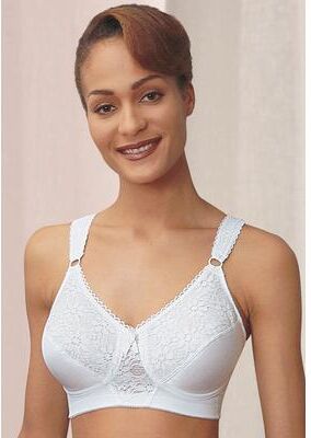 Plus Size Women's No-Stress Bra by Jodee in White (Size 38 HH)