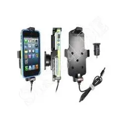 Brodit 521500 APPLE iPhone 5 Halter - aktiv Halterung mit USB - KFZ Ladeadapter