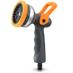 Brandson Multifunktionsbrause Garten Handbrause, 9 Sprühprofile, Spritzpistole, robuster Metallkopf, (1-St), Gartenbrause, 9 Sprühbilder