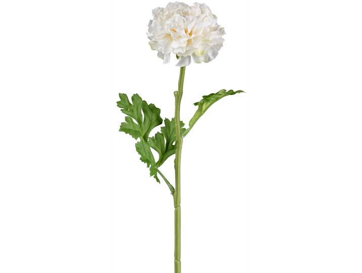 Kunstblume Ranunkel - Farbe: weiss - Material: Kunststoff - 173
