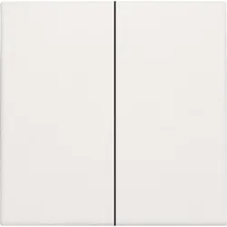 Niko Züblin 101-31004 Abdeckung für elektronischen Doppelschalter oder Taster, white 10131004