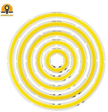 Uplift Essentials Angel Eyes COB LED Ring Light Source For DIY Car Headlights (12V DC) warm White 3000k 80mm 8w