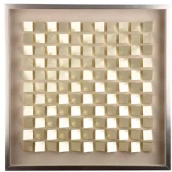 GILDE Bild »Rise« braun, 70x70x7 cm