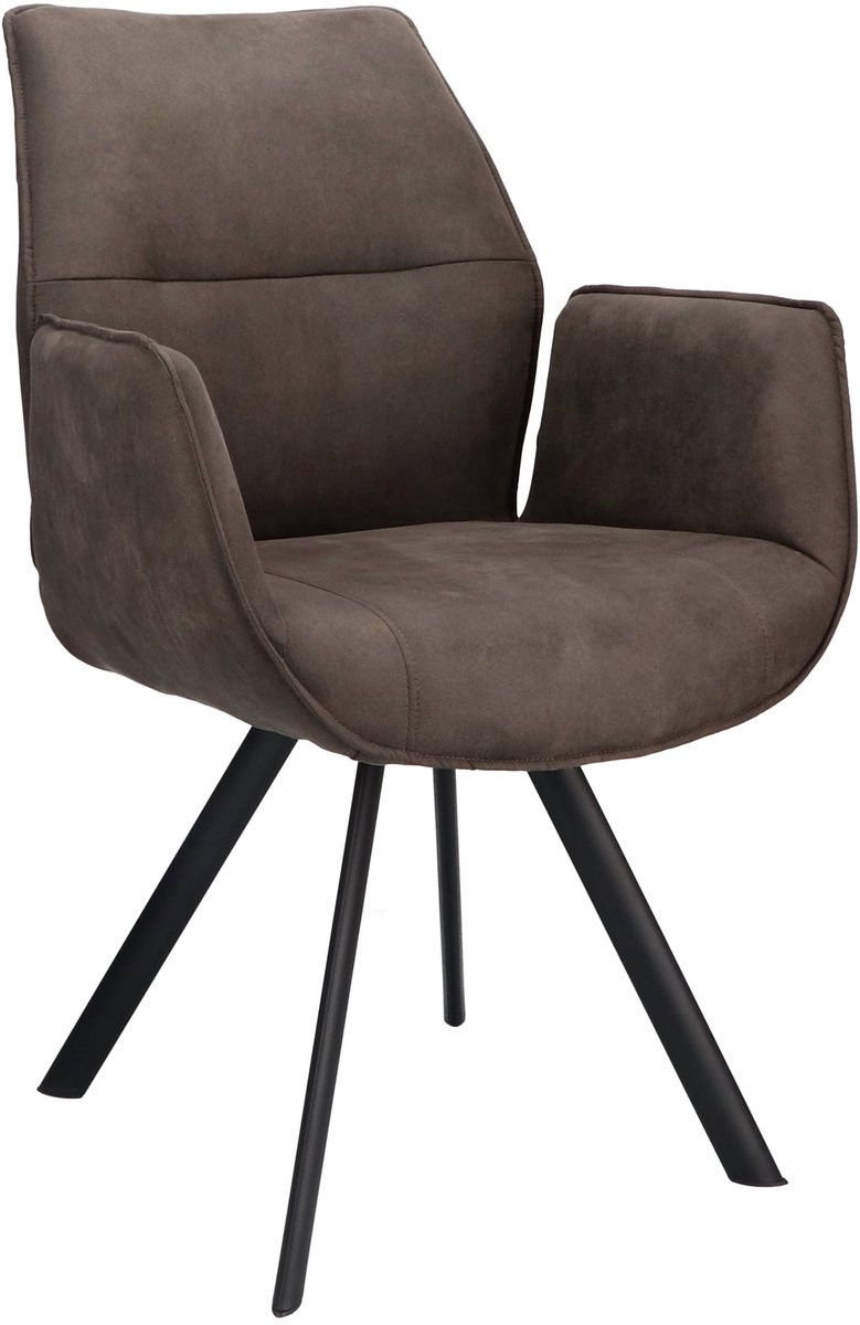 Icon Living Armstoel Jadie - Stof Cowboy Grey - Leg Black