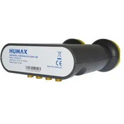 Humax IDdigital/ LNB 248, Monoblock 6°, Quad, 0.1dB, 40mm (Quattro LNB, 40mm), LNB, Schwarz