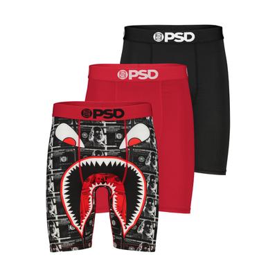 Boxershorts PSD "3 PACK - WF PRESTIGE Herren", Herren, Gr. S, bunt (multi), 90% Polyester, 10% Elasthan, Unterhosen