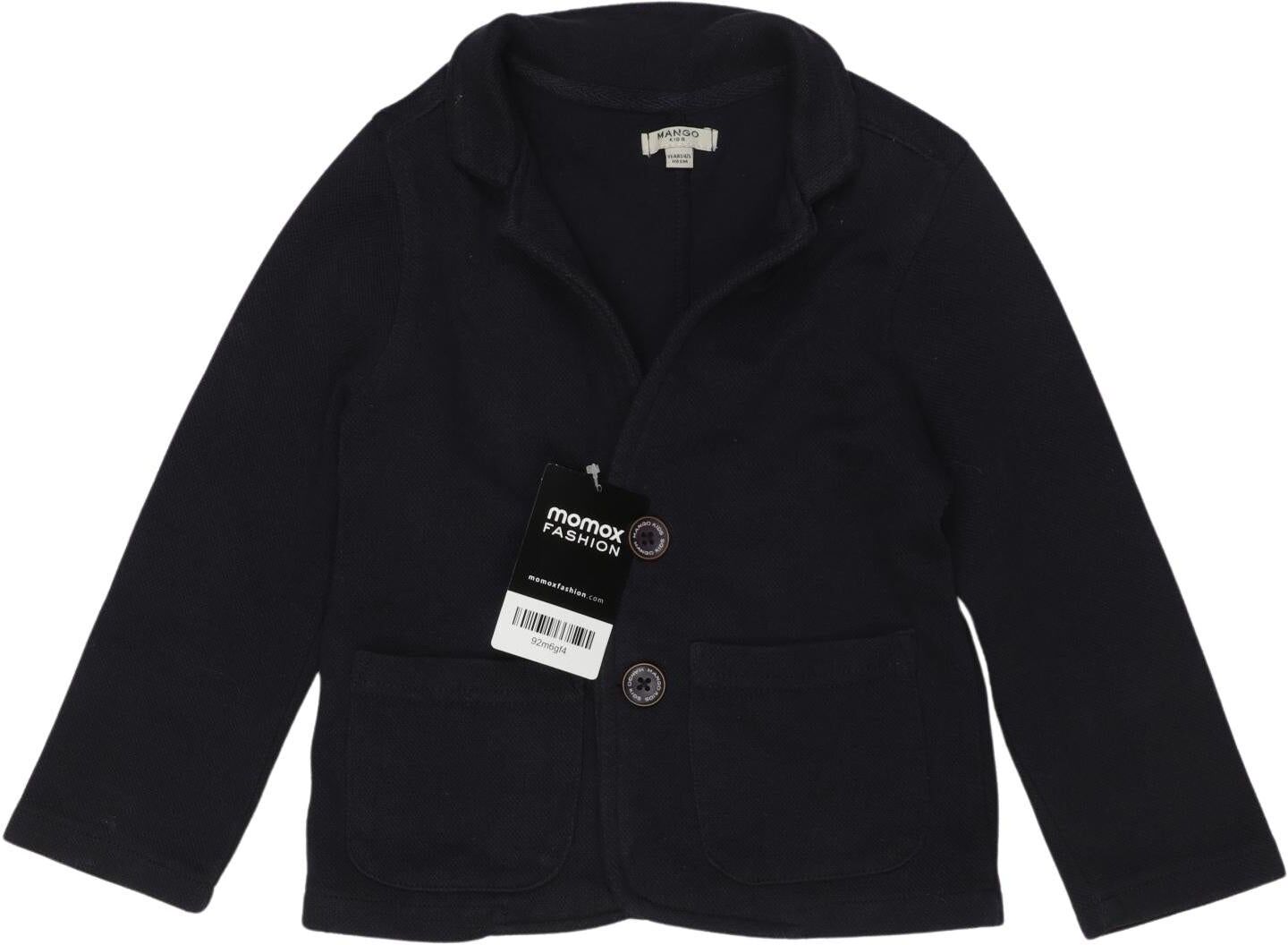 Mango Mädchen Jacke oder Mantel, Marineblau, Gr. EU 110, Baumwolle / Synthetik - Second Hand