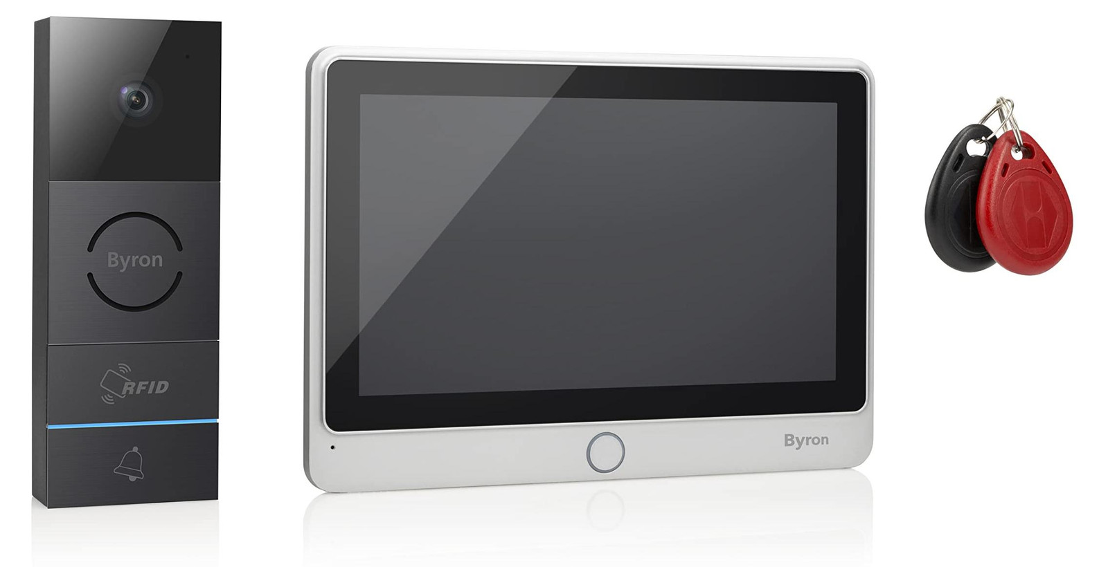 Byron Bekabeld visiofoonapparaat met RFID-badgelezer