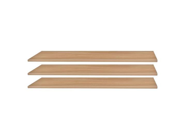 80er Einlegeboden 3er-Set 80 x 2 x 52cm Braun Spanplatte, foliert