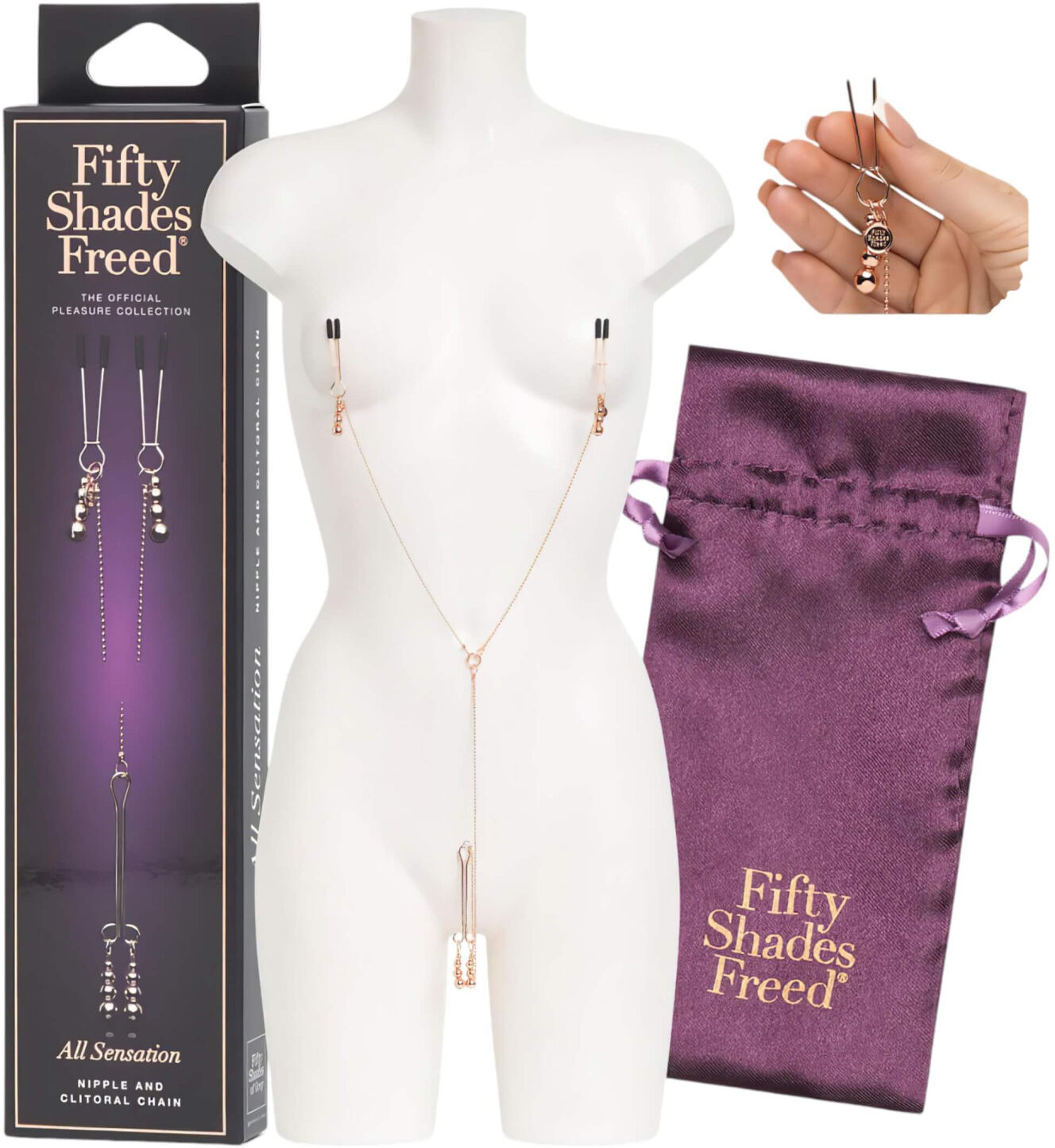 Fifty Shades of Grey Fifty Shades of Freedom - All Sensation Nipple and Clitoral Clamps