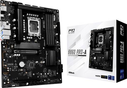 ASRock B860 Pro-A Mainboard Sockel (PC) Intel LGA 1851 Formfaktor (Details) ATX