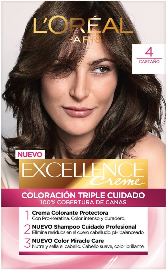 L'Oréal Paris Excellence Creme Permanent Hair Color 4 Chestnut