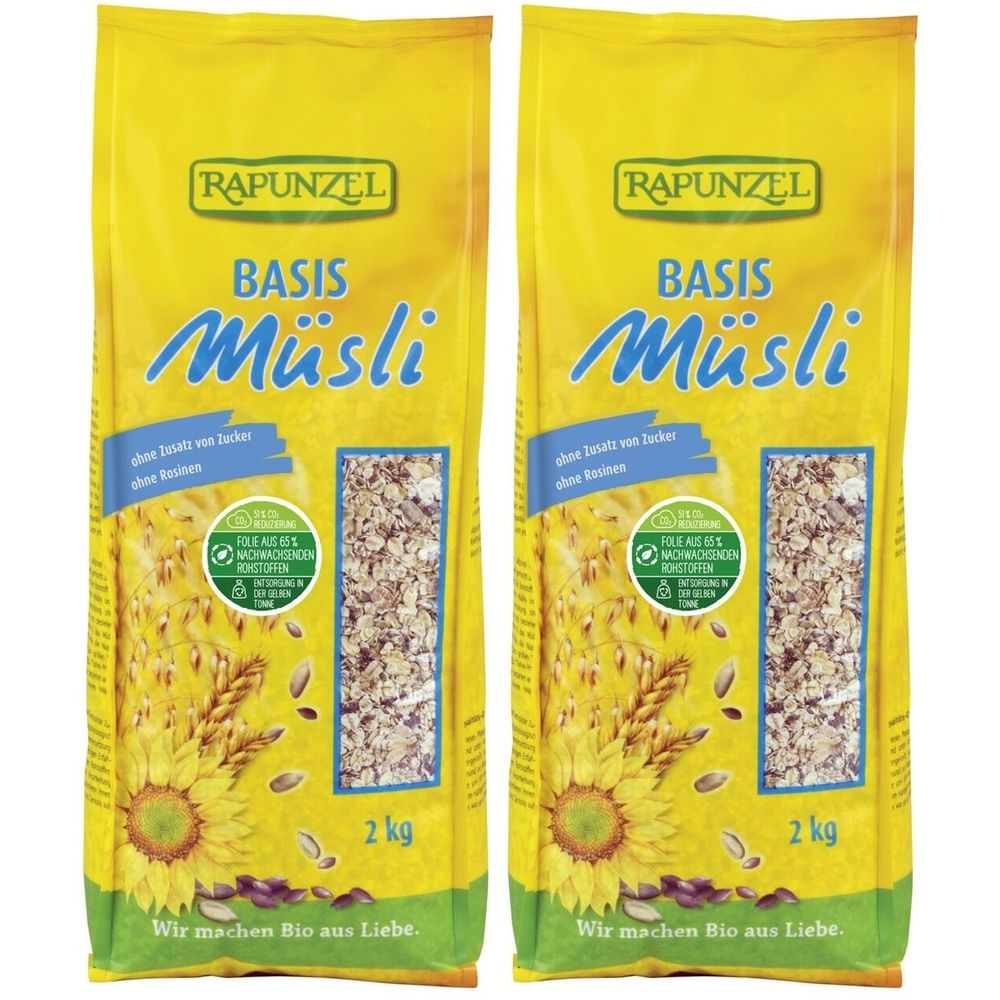 Rapunzel Bio Basis Müsli x2 2x2000 g
