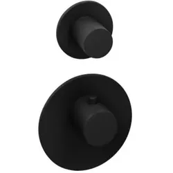 Herzbach Deep Black Fertigmontageset 23.521010.1.12 schwarz matt, für Universal-Thermostat-Modul
