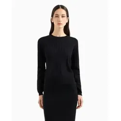 A|X Armani Exchange für Damen. XW000910AF10352FC026 Slim Fit Pullover schwarz (S), Lässig, Viskose