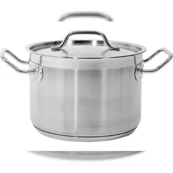 TRIZERATOP Mittlerer Kochtopf mit Deckel 4,4 l, Edelstahl 20x14 cm