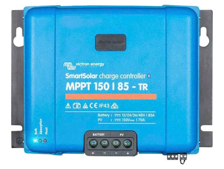 Solarladeregler VICTRON ENERGY MPPT Victron SmartSolar 150/85-Tr VE.Can , bunt (schwarz, blau), B:21,6cm H:29,5cm T:10,3cm, Spannungsregler, Solarladeregler, Leistung maximal in Watt: 1200 / 2400 / 3600 / 4900