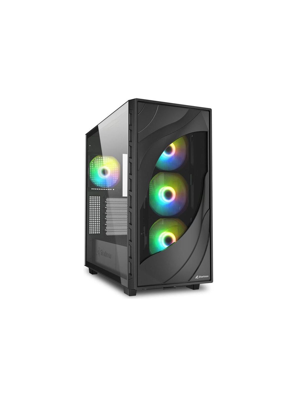 Sharkoon Rebel C80G RGB - Gehäuse - Tower - Schwarz