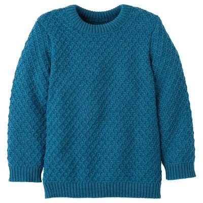disana - Kid's Aran-Pullover - Wollpullover Gr 122/128 blau