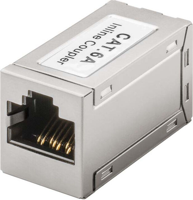 goobay Coupleur modulaire RJ45 Cat6a 2x RJ45 femelle (8P8C) 72499 (72499)