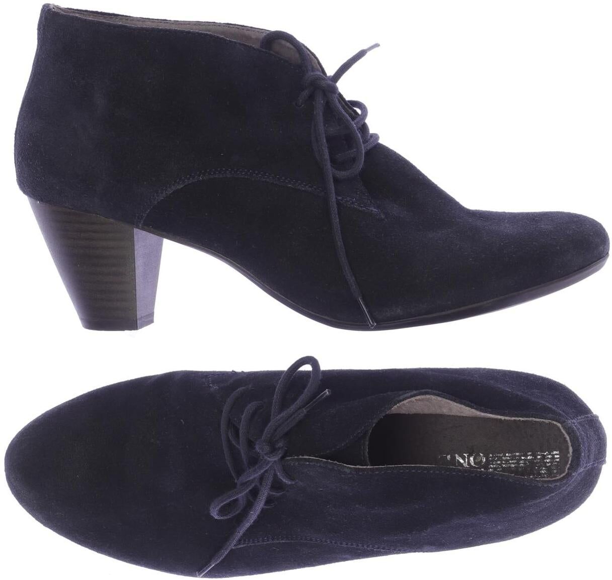 pier one Damen Stiefelette, Marineblau, Gr. EU 39, Leder - Second Hand