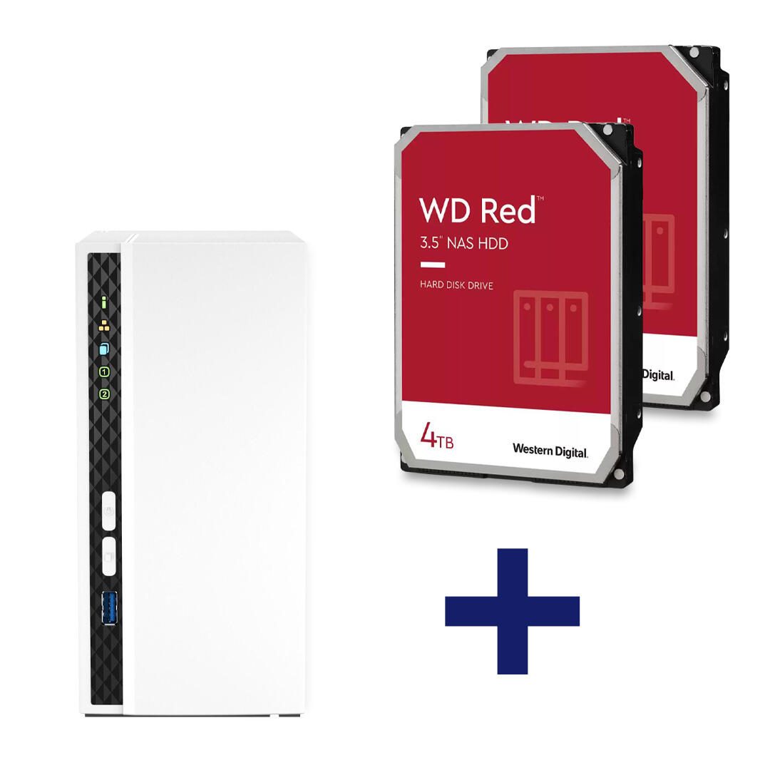 QNAP Systems QNAP TS-233 & 8TB WesternDigital NAS Bundle 4260473783626