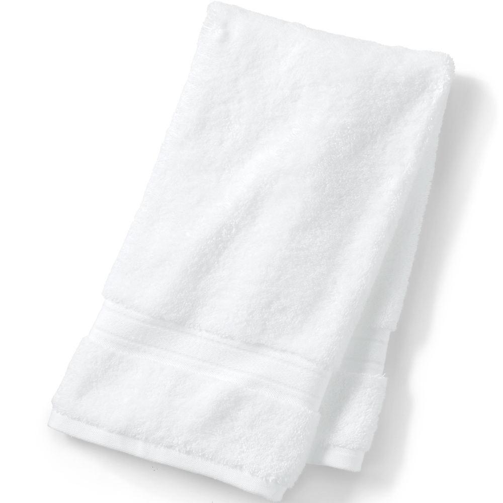 Supima Handtuch, Herren, size: regular, Weiß, Baumwolle, by Lands' End