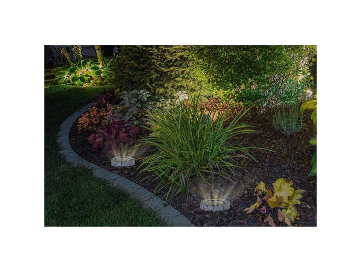 Spot encastré LED solaire Orcas 12 x 10 x 12cm Gris