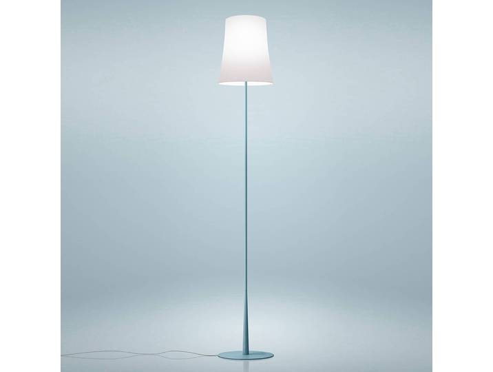 Foscarini Designer Stehlampe Birdie Easy, blau, für Wohn- / Esszimmer, Metall, Design