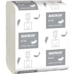 Katrin, Toilettenpapier, Einzelblatt-Toilettenpapier PLUS 2-lagig 10.000 Tücher (10 Stk.)