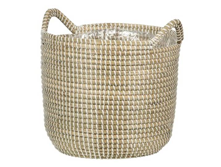 Scheurich Seegras Korbpflanzgefäß, Farbe: White, Durchmesser: 26 cm