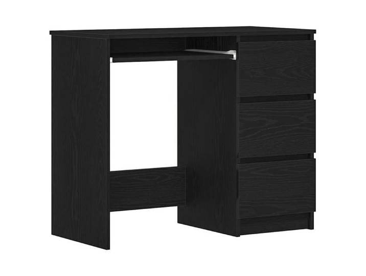 Magnifique Bureau chêne noir 90x45x76 cm bois d'ingénierie poids: 28.25kg LL3667