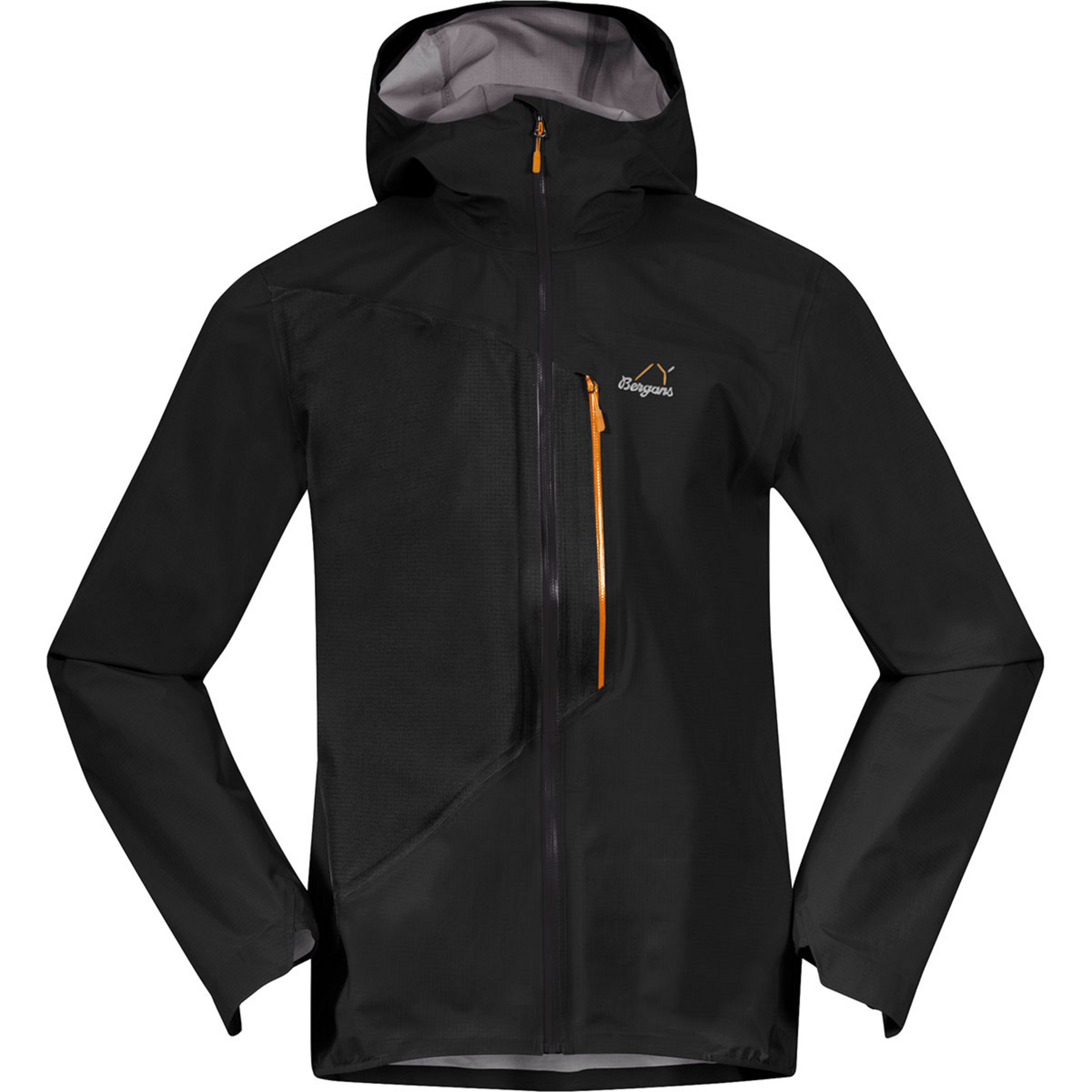 Bergans Y LightLine Air 3L Shell Herren Regenjacke grau Größe L Trekking Widerstandsfähig Wasserabweisend